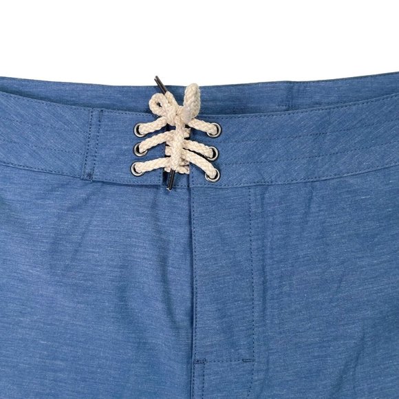 Faherty Retro Surf Stripe 7” Boardshort Blue Red Stripe- Mens 38- NWT MSRP $98 - Picture 4 of 13